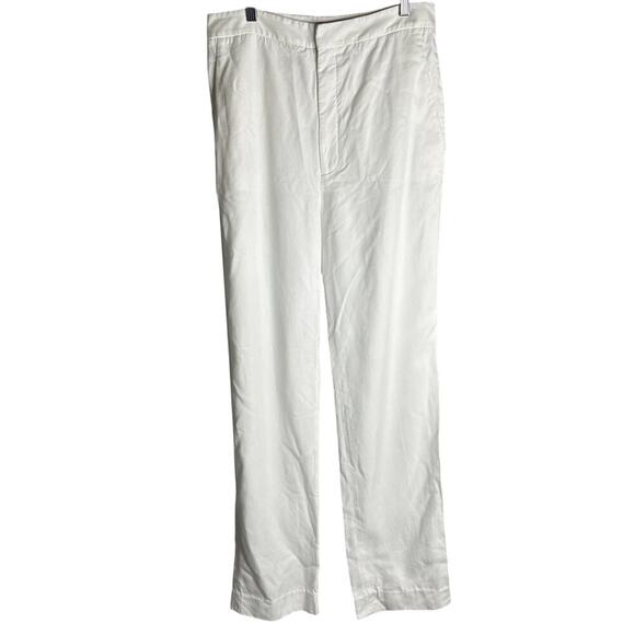 Tibi Sebastian High Rise Ankle Dress Pants White Size 8 - Picture 5 of 9